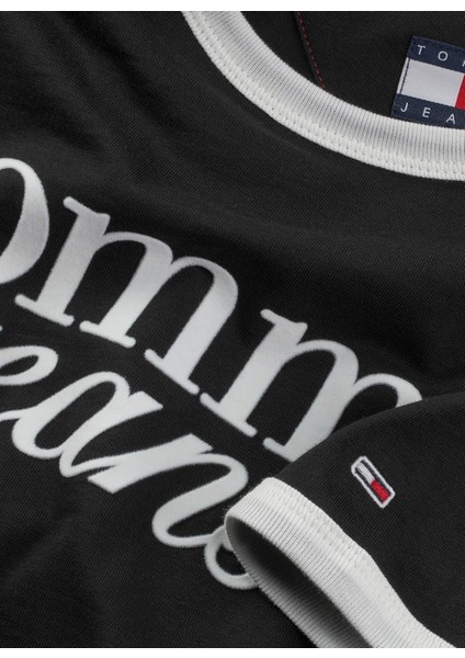 Bisiklet Yaka Siyah Kadın T-Shirt DW0DW20631BDS fiyatları