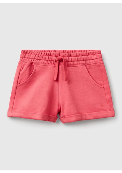 Normal Bel Regular Fit Fuşya Kız Çocuk Şort 3J68C901C