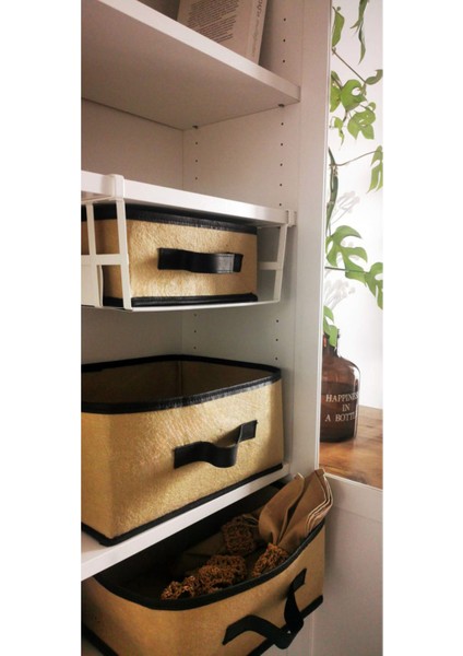 Dolap Içi Organizer Takı, Makyaj, Banyo, Ofis Düzenleyici Saklama Kutusu Organizer 26X20X10 cm