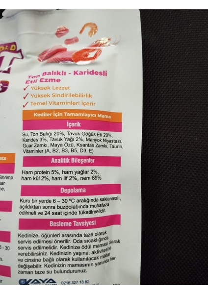 Kedi Et Ezme Ödülü Ton Balığı Karides 100 gr
