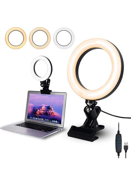 8 Inçlik Rgb Sie Halka Işığı, Renk Değiştirebilir, Parlaklık Ayarıyla Laptop ve Pc Monitörü Için (Yurt Dışından) modelleri