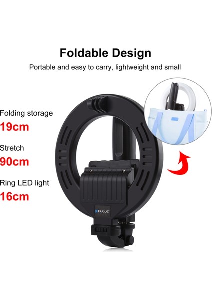 Puluz Canlı Yayın Için Ele Tutulabilir Halka Işık Doldurma Işığı (Yurt Dışından) indirimleri