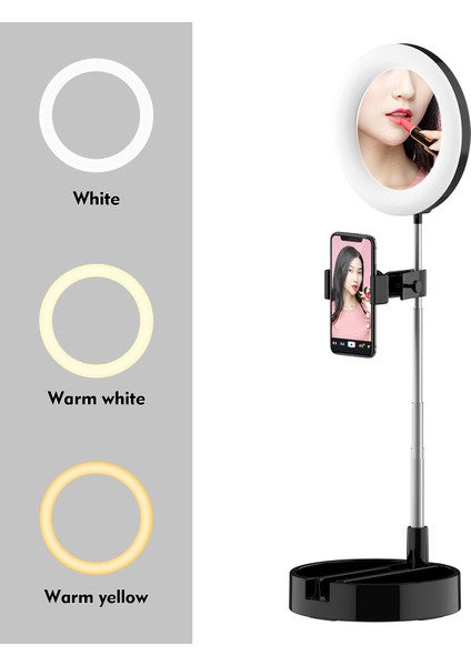 11 Inç Taşınabilir Halka Işığı 3 Renk Modu 10 Parlaklık (Yurt Dışından)