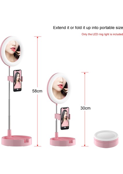 Taşınabilir LED Halka Işığı 3 Renk Modu 10 Parlaklık Seviyesi (Yurt Dışından) fiyatları