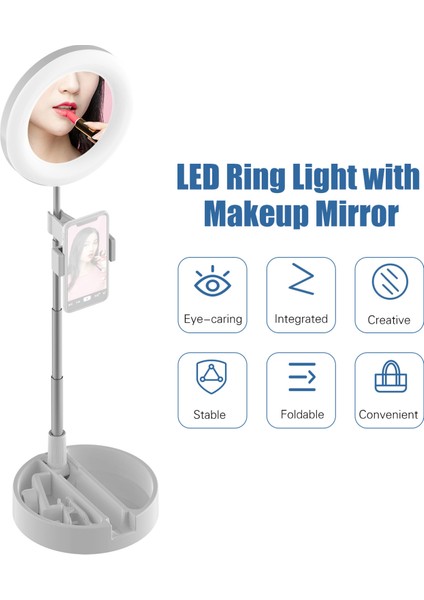 Taşınabilir LED Halka Işığı 3 Renk Modu 10 Parlaklık Seviyesi (Yurt Dışından) indirimleri