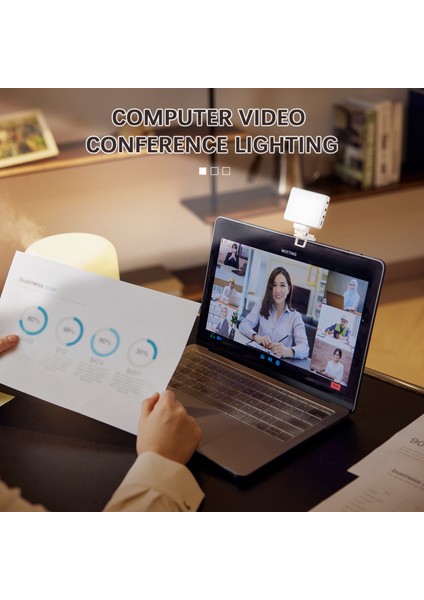 Nicefoto SL-60B Cep LED Video Işığı 5 Seviyeli Parlaklık Ayarlı 5600K Vlog Canlı Yayın Için (Yurt Dışından)