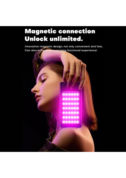 Manyetik Rgb Video Işığı 2500K - 9000K Aydınlatma Seviyesi Ayarlanabilir 22 Sahne Işıklandırma Efekti (Yurt Dışından) indirimleri