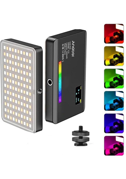 Y140 Rgb LED Video Işığı Şarj Edilebilir CRI95+ 26 Aydınlatma Efekti (Yurt Dışından)
