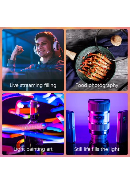 Y140 Rgb LED Video Işığı Şarj Edilebilir CRI95+ 26 Aydınlatma Efekti (Yurt Dışından) modelleri