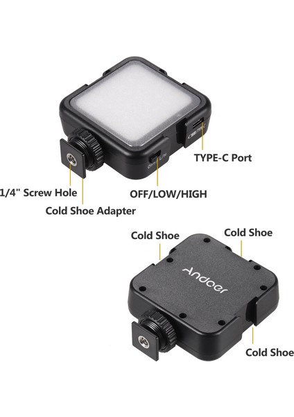 42 LED Ultra Parlak LED Video Işıkları Aydınlatma Seviyesi Ayarlanabilir 6000K Sabit Renk Sıcaklığı (Yurt Dışından) indirimleri