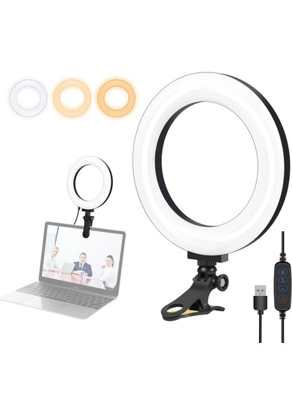 Puluz 16 cm USB Halka Işığı 3200 - 5600K Renk Sıcaklığı 10 Parlaklık Seviyesi (Yurt Dışından)