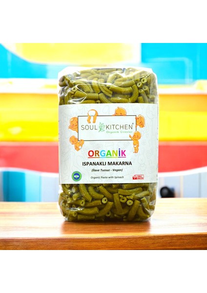 Ispanaklı Makarna 330 gr (Vegan) (İlave Tuzsuz)