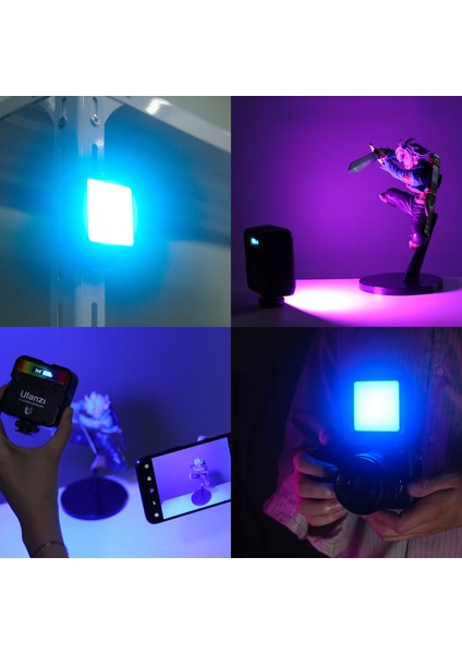 Rgb Cep LED Video Işığı 2500K - 9000K Parlaklık Ayarlanabilir CRI95+ (Yurt Dışından) fırsatları