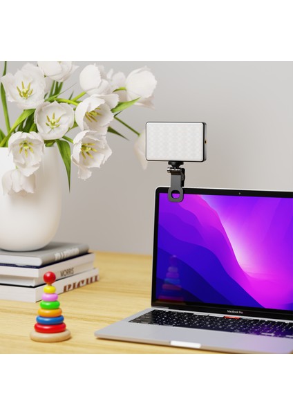 ST-120RGB Cep Rgb Video Işığı 2500K - 9000K Parlaklık Ayarlanabilir 20 Sahne Işıklandırma Efekti (Yurt Dışından) fiyatları