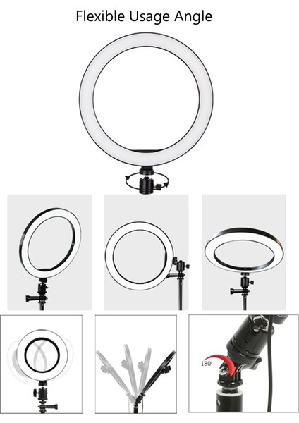 26 Cm/10 Inç 3 Aydınlatma Modu USB Ile Beslenen Aydınlatma Düzeyini Ayarlayabilen LED Halka Işığı (Yurt Dışından) modelleri