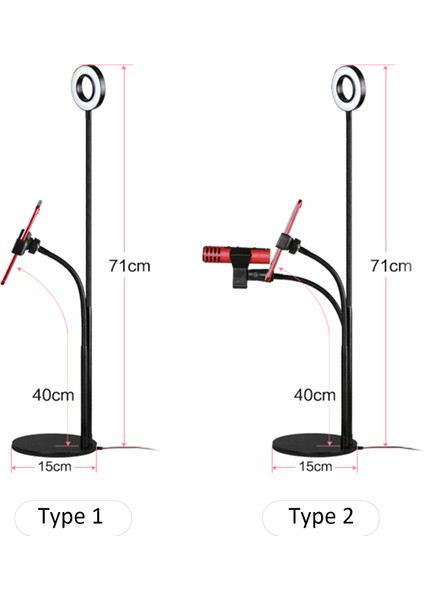 3,5 Inçlik R-Ing Sie Işığı USB Enerjili 3 Seviye Parlaklık Ayarlı 3 Renk Sıcaklığı Değişebilir (Yurt Dışından)