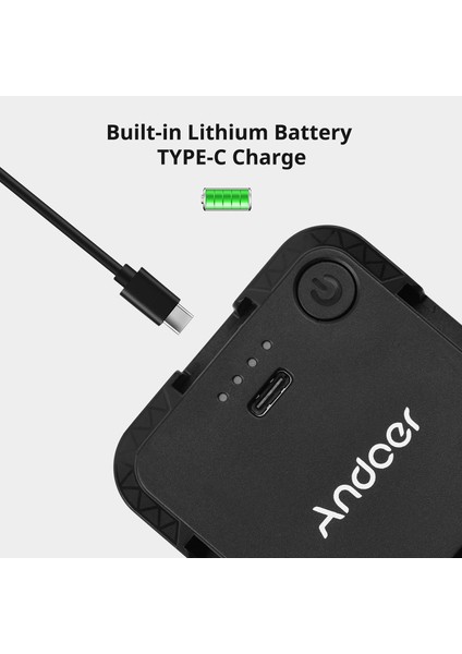 W36 Mini 4W LED Video Işığı 5600K 5 Seviyede Parlaklık Ayarlı Gömülü Şarj Edilebilir Pil (Yurt Dışından) fırsatları