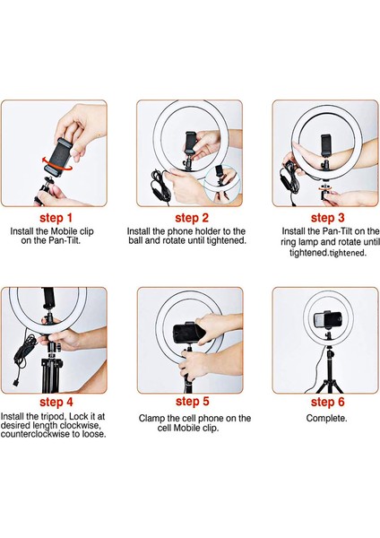 20 cm Fotoğrafçılık Için Katlanabilir Tripod Stand ve Telefon Tutucu ile LED Işıklandırma Halka Lambası (Yurt Dışından) indirimleri
