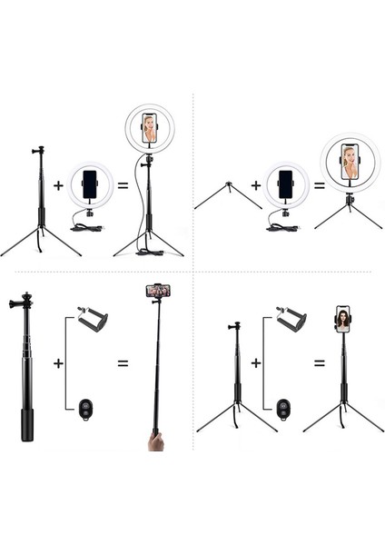 26 cm Fotoğrafçılık Için Si Stülü ve Uzaktan Kapaklı LED Halka Doldurma Işığ (Yurt Dışından) fırsatları