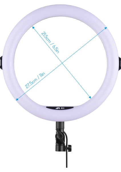 Afı R11 11 Inçlik LED Halka Işığı 3 Renk Sıcaklığı Modu USB ile Güçlendirilen (Yurt Dışından) fırsatları