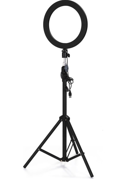 Alüminyum Çelik Fotoğraf LED Halka Işığı Üç Seviyeli Aydınlatma 10 Seviyeli Parlaklık Ayarlamalı (Yurt Dışından) fırsatları