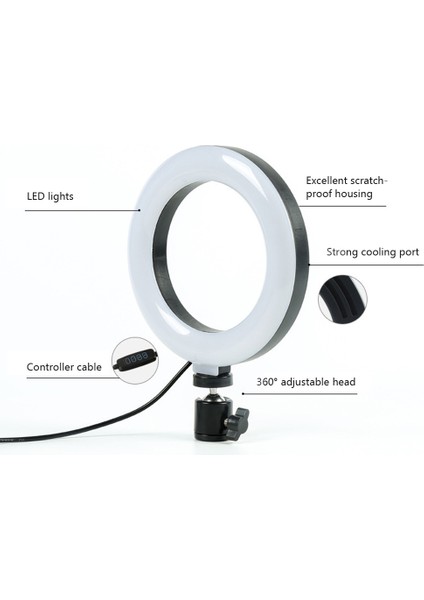 6 Inç LED Halka Şeklinde Işıklandırma Lambası Canlı Güzelleştirme Özütü (Yurt Dışından) fırsatları
