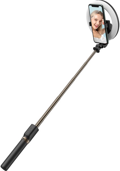 6 Inçlik Rgb Halka Dolgu Işığı 9 Renkli Flash Modu Yükseklik Ayarlanabilir (Yurt Dışından)