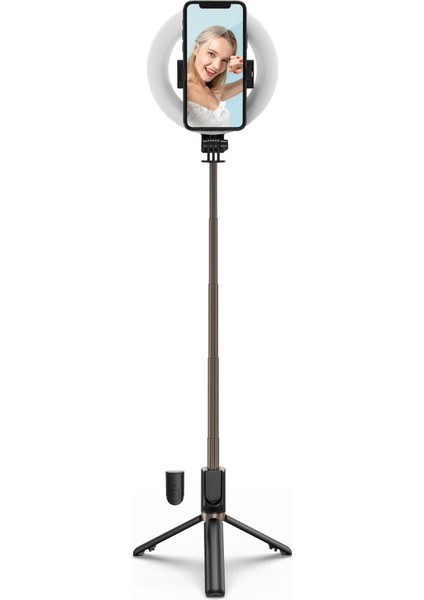 6 Inçlik Rgb Halka Dolgu Işığı 9 Renkli Flash Modu Yükseklik Ayarlanabilir (Yurt Dışından) fiyatları