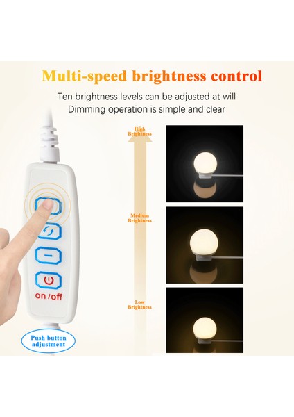 USB Makyaj Işığı Üç Renkli Dimmer (Yurt Dışından) modelleri