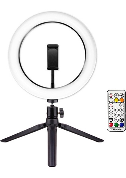 10 Inçlik Rgb Halka Işığı 3500K - 6500K Doygunluğu Ayarlanabilir USB ile Güçlendirilmiş (Yurt Dışından) modelleri