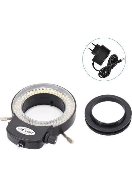 144 LED Dönüşümlü Halka Işığı, Stereo Mikroskop ve Kamera Için Ayarlanabilir (Yurt Dışından)