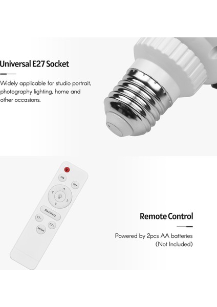 45W E27 LED Ampul Video Işığı 3000K - 6000K Iki Renkli Uzaktan Kumandalı Geniş Voltajlı (Yurt Dışından) indirimleri