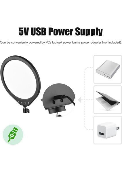 10W LED Video Işığı 3000K-6000K Ayarlanabilir CRI90+ Vlog Fotoğrafçılığı Için (Yurt Dışından) modelleri