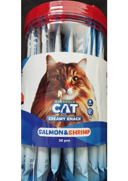 Cat Sıvı Kedi Ödülü Somon - Karides 30X15gr indirimleri