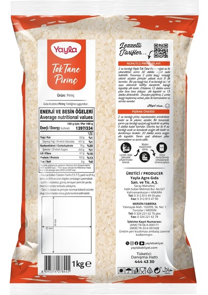 Tok Tane Pirinç 1 kg fiyatları