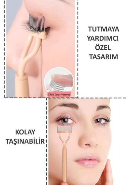 Kirpik Ayrıştırıcı Tarayıcı Çanta Boy Taşınabilir Düzenleyici Aparat Kirpik Kıvırma Aleti 1 Adet