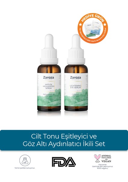 | Cılt Tonu Esitleyici ve Goz Altı Aydinlatıcı İkili Set