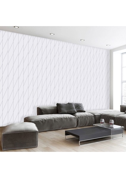 Duvar Kağıdı Şık ve Estetik 3 Boyutlu Duvar Kağıdı Geometrik Desenli Salon-Mutfak-Yatak Odası Stili