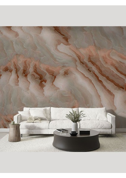 Duvar Kağıdı Terrakota Fırtınası-Isı ve Ses Yalıtımlı Modern Sağlıklı Tekstil Duvar Kağıdı Enxboy