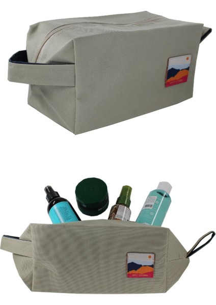 Beige Make Up & Travel Bag Organizer Bej Mini Makyaj ve Seyahat Çantası modelleri