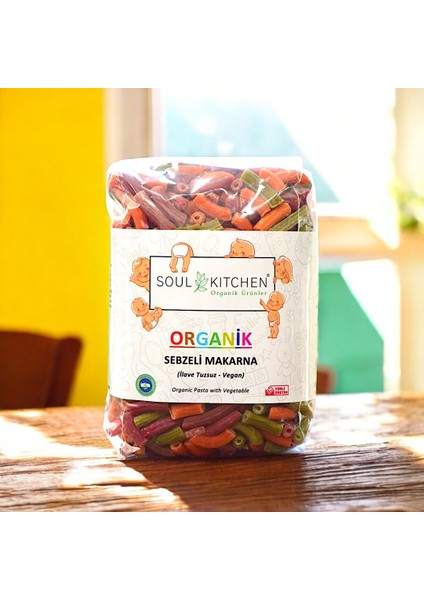 Sebzeli Makarna 330 gr (Vegan) (İlave Tuzsuz)