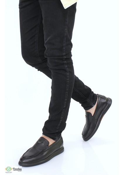 Erkek Deri Düz Taban Bağcıksız Günlük Ayakkabı MR5Y/LF21193