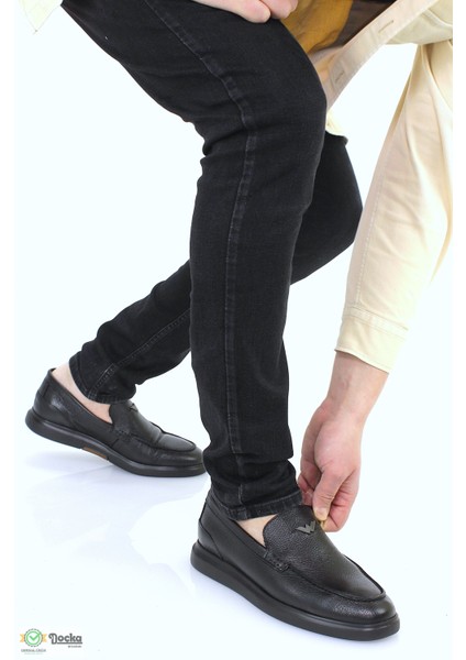 Erkek Deri Düz Taban Bağcıksız Günlük Ayakkabı MR5Y/LF21193 fırsatları