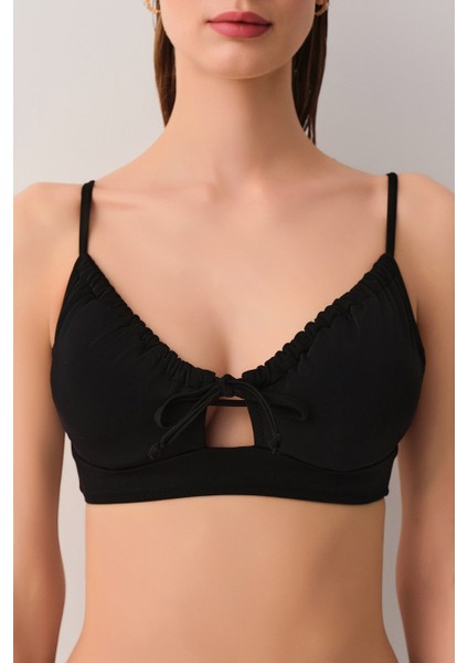 Balenli Körüklü Bralet Bikini Üst modelleri