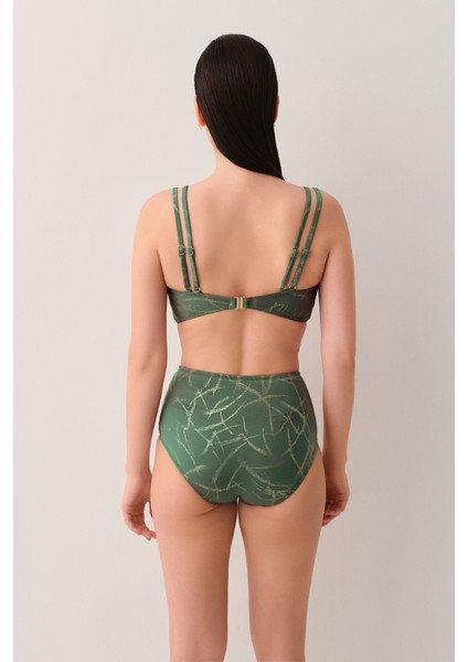 Glace Yüksek Bel Kemerli Bikini Alt