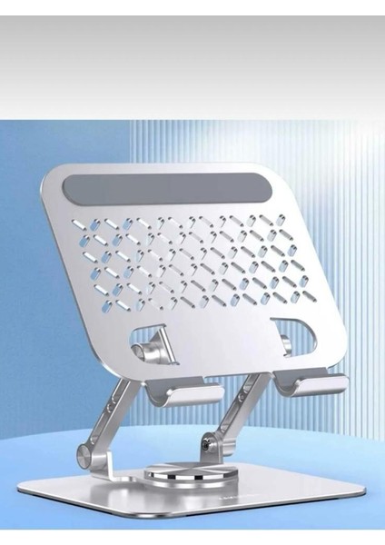 360 Dönen Katlanabilir Telefon Bilgisayar ve Tablet Standı 14 Inçe Kadar Uyumlu Metal