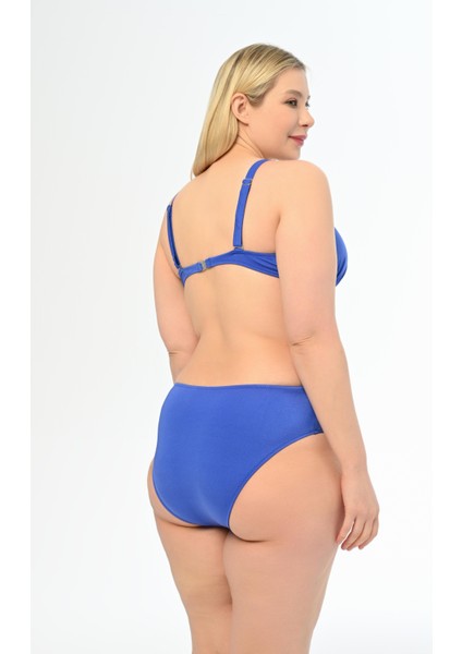 Kadın Saks Büyük Beden Alexa Kaplı Bikini Takımı fırsatları