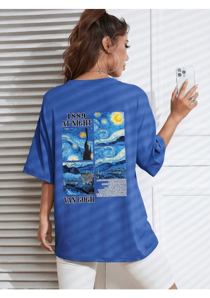 Tarzsokak Van Gogh Baskılı Oversize