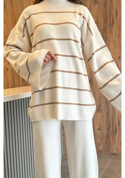 Kadın Pantolon Kazak Triko Ikili Takım modelleri