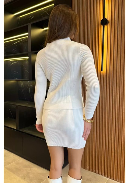 Fitilli Hırka Etek Triko Ikili Takım fırsatları